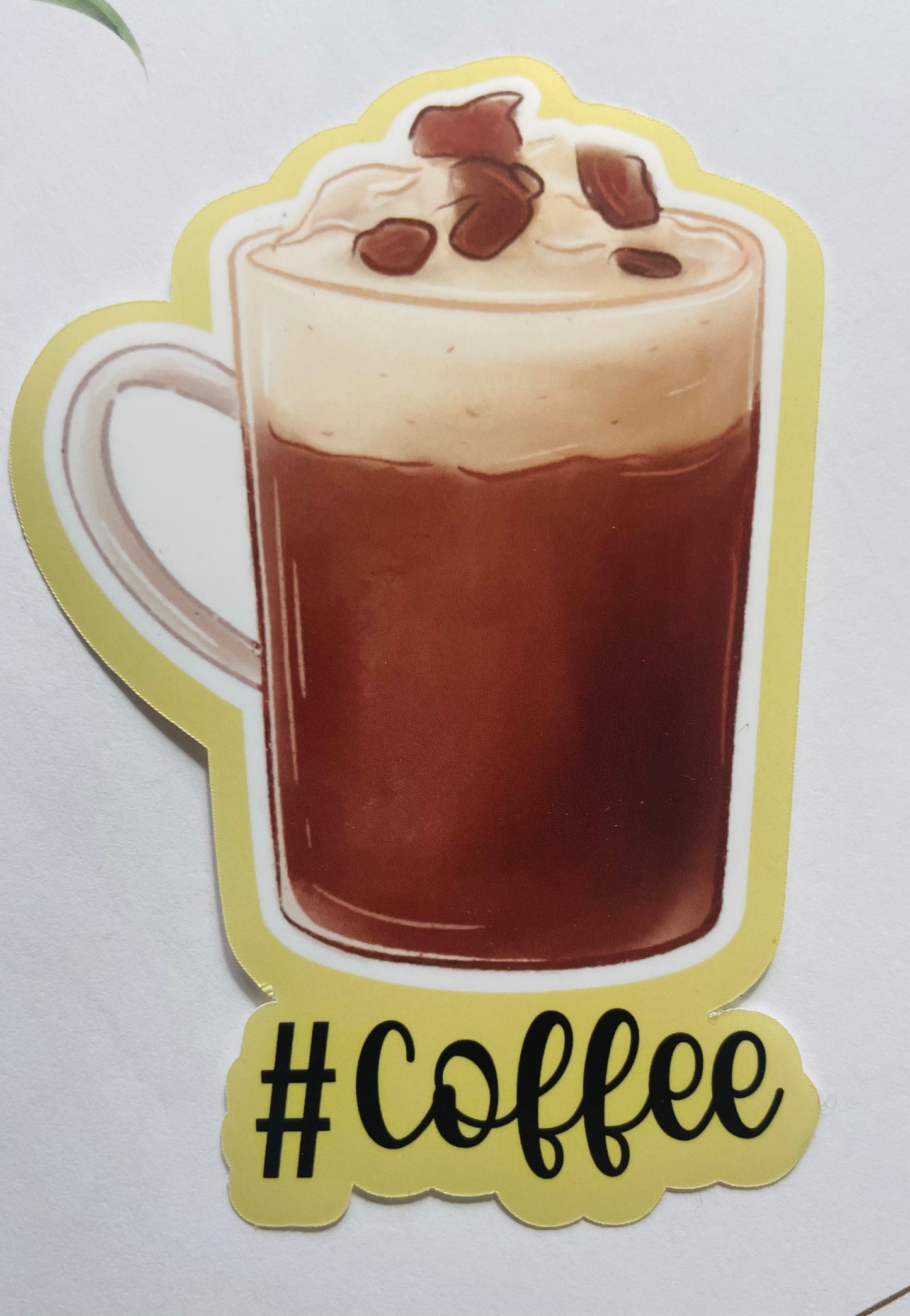 #Coffee Sticker – Coffee Glass Design