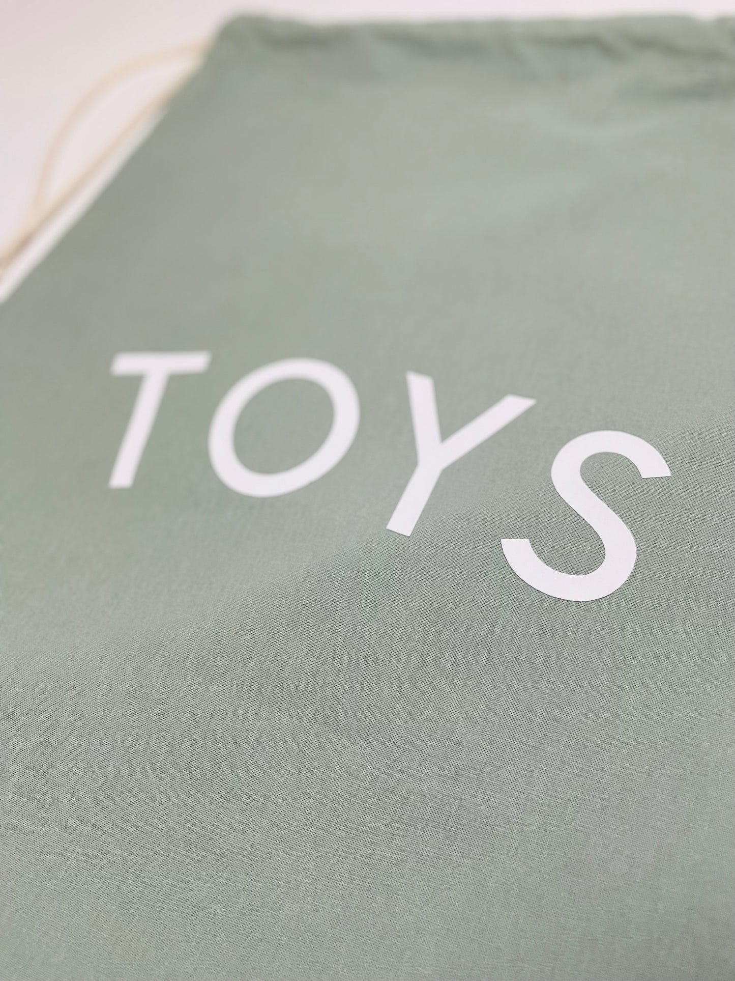 My Toys Bag | Dusky Green Drawstring Toy Bag
