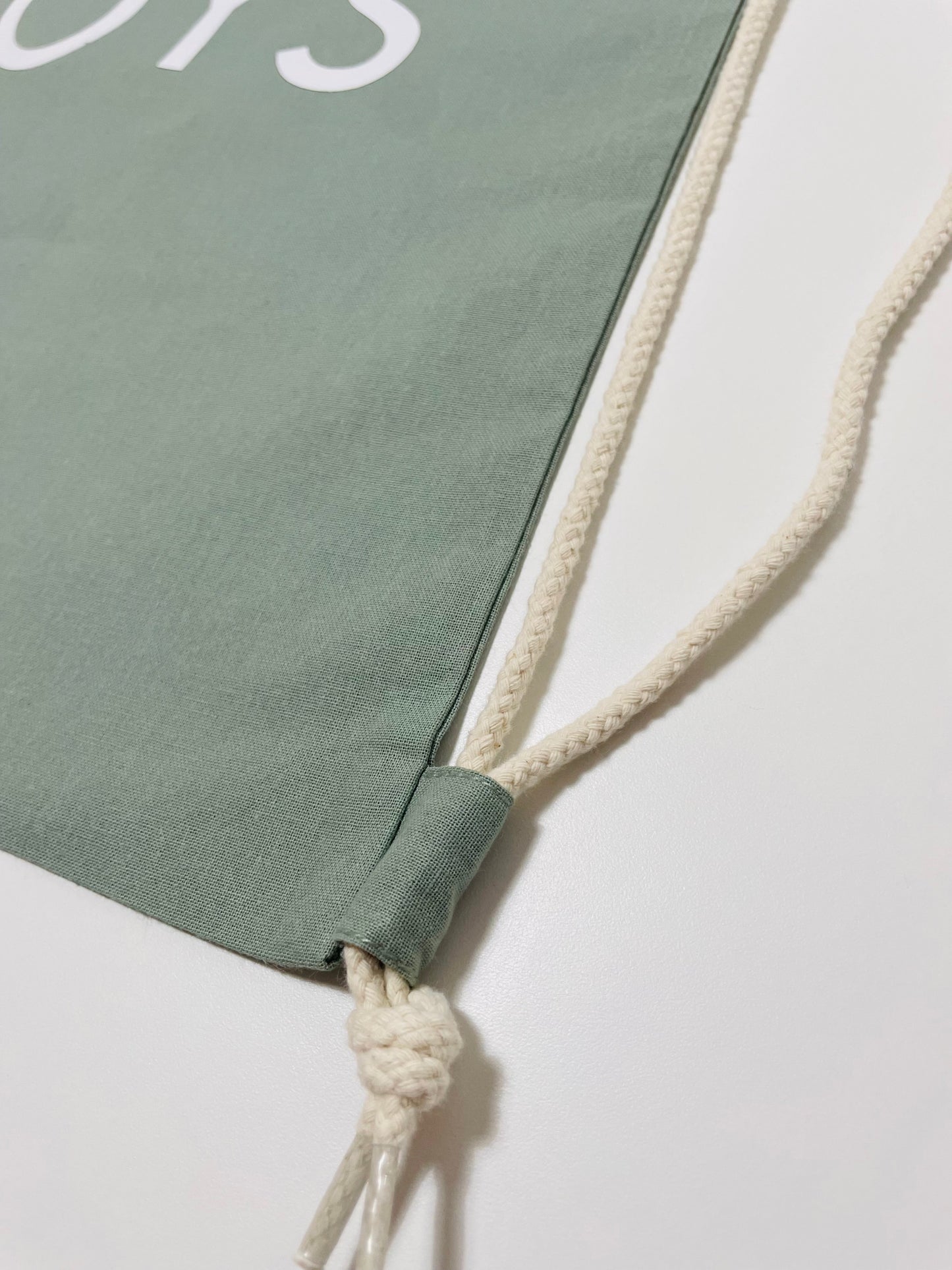 My Toys Bag | Dusky Green Drawstring Toy Bag