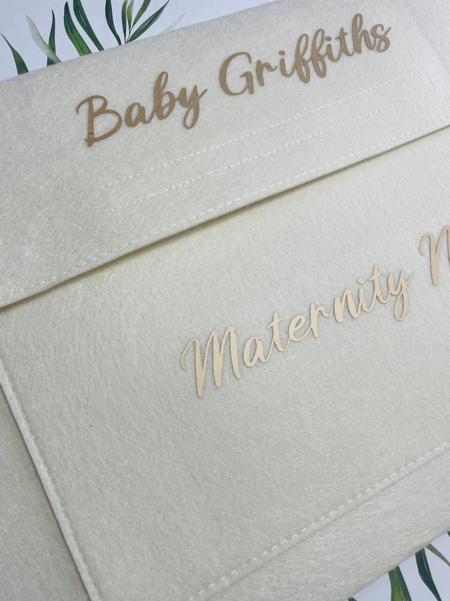Personalised Maternity Notes Wallet – A4 Felt Design
