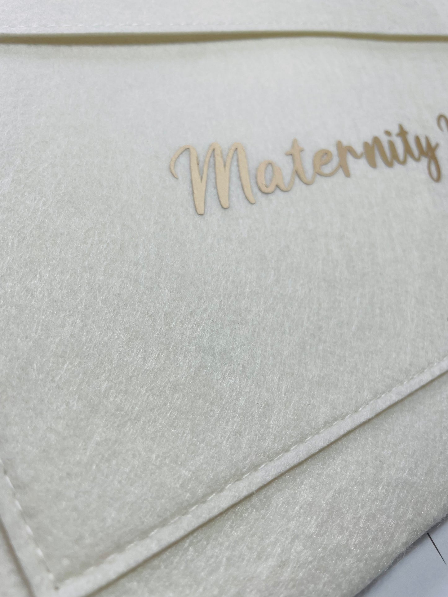 Personalised Maternity Notes Wallet – A4 Felt Design