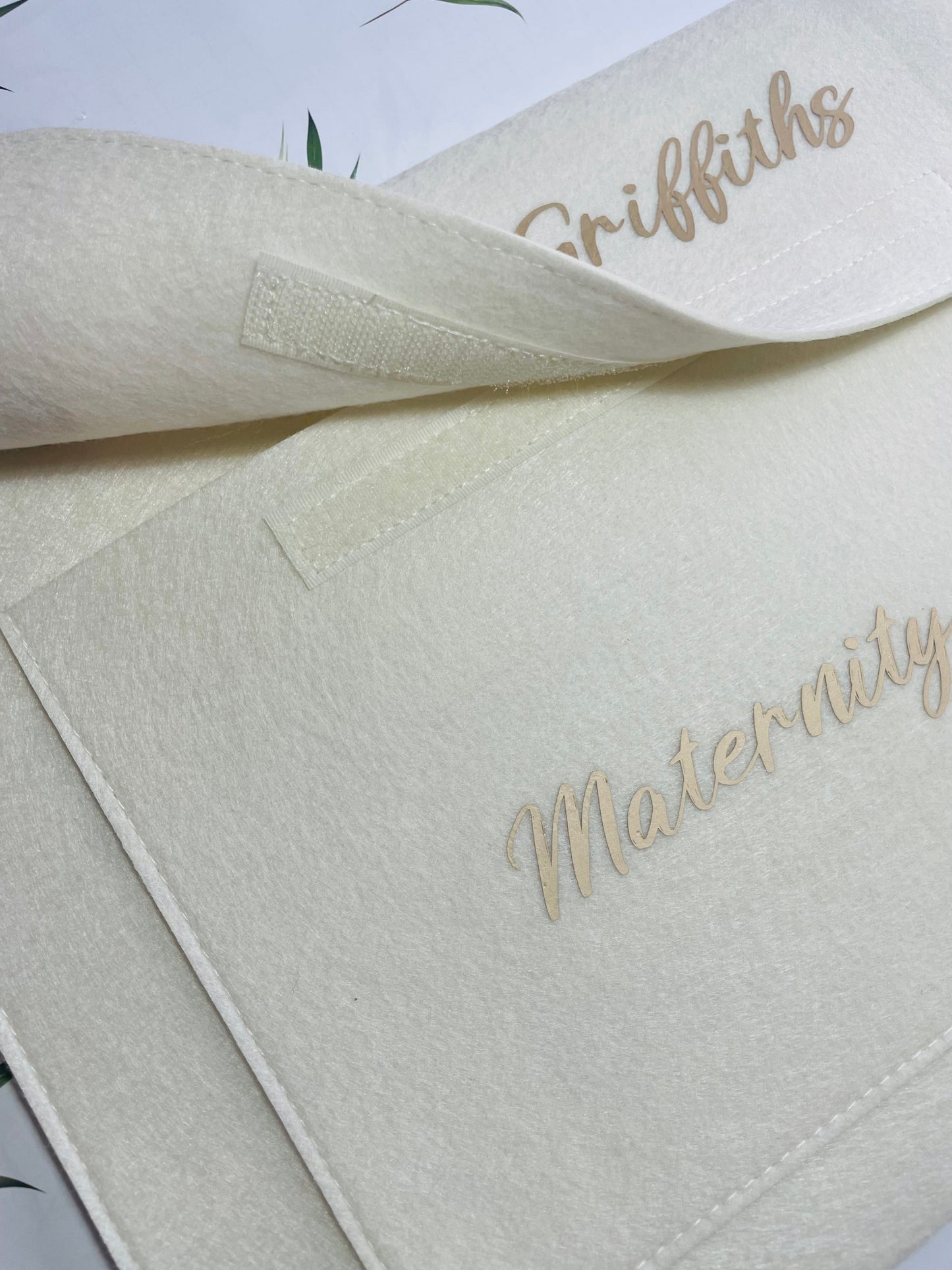 Personalised Maternity Notes Wallet – A4 Felt Design