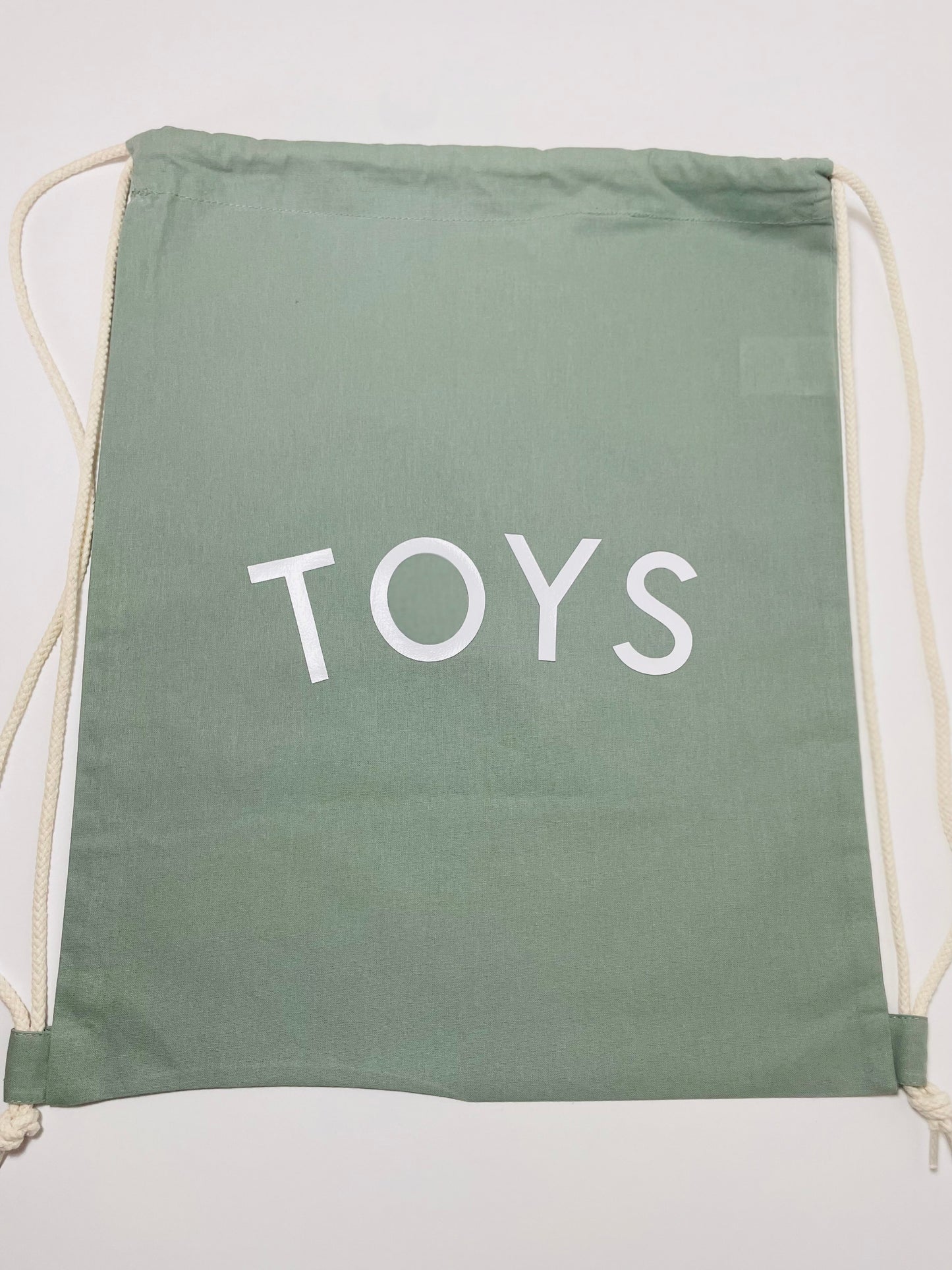 My Toys Bag | Dusky Green Drawstring Toy Bag
