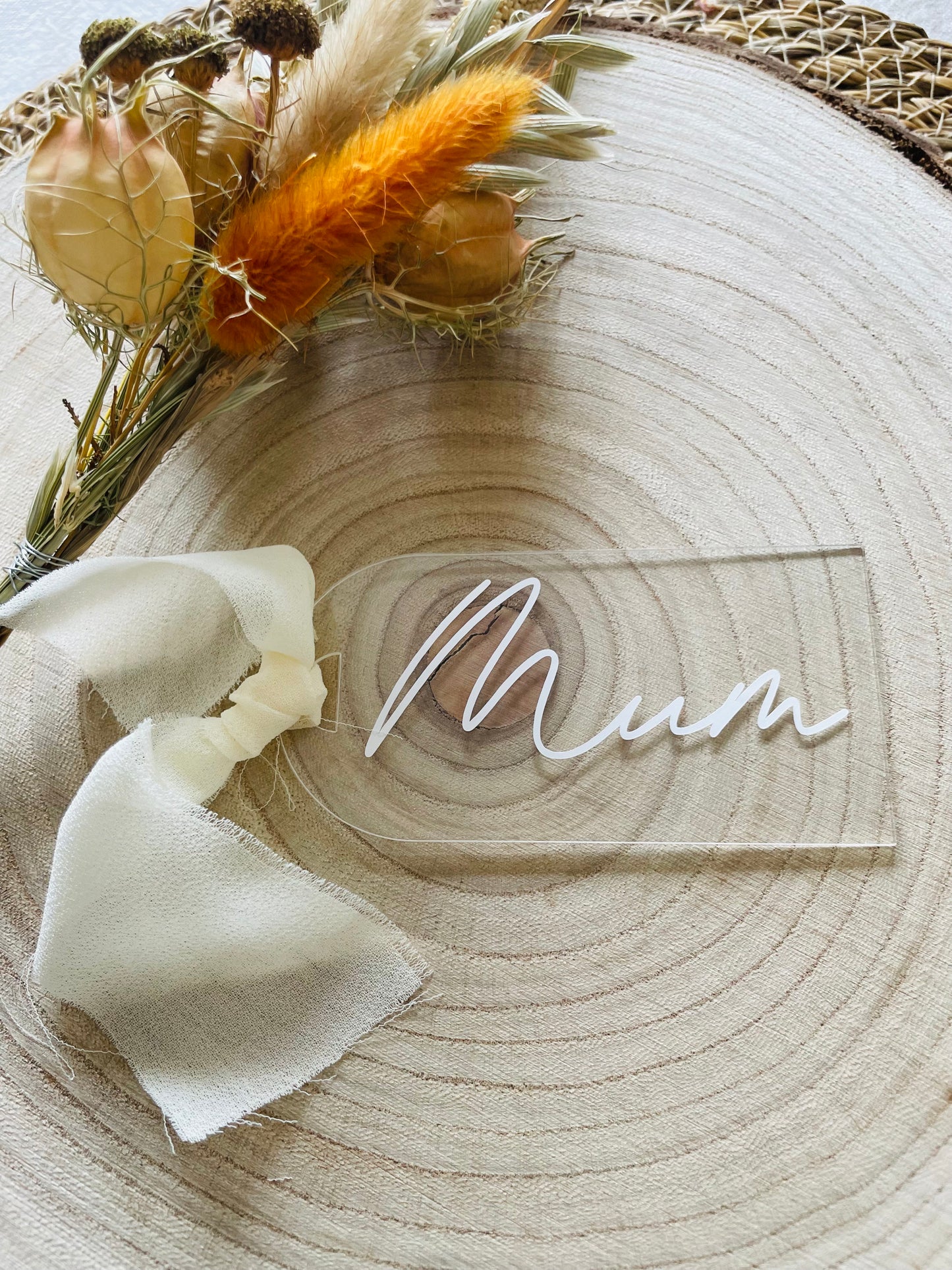 Mum / Mummy Acrylic Gift Tag