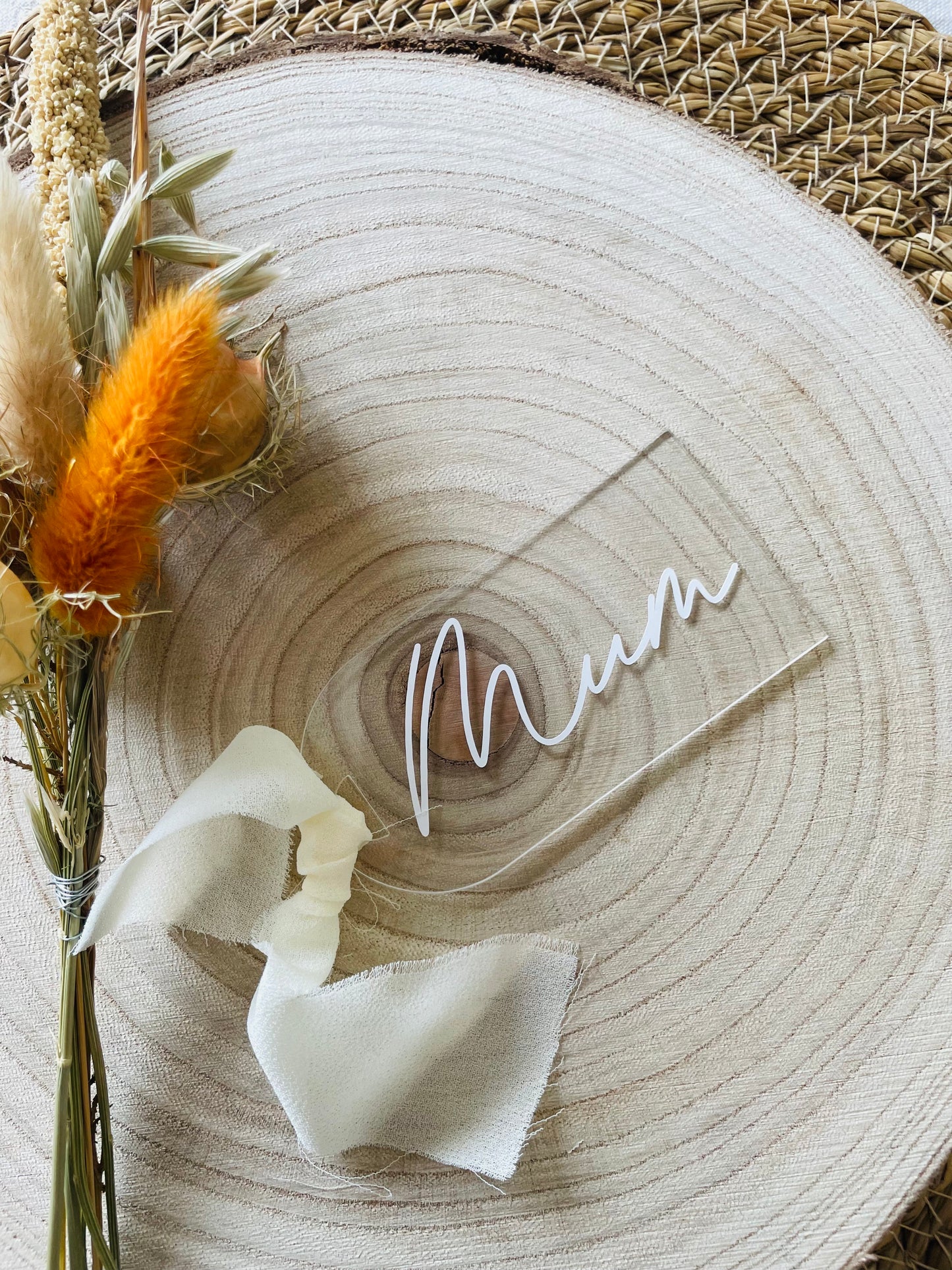 Mum / Mummy Acrylic Gift Tag