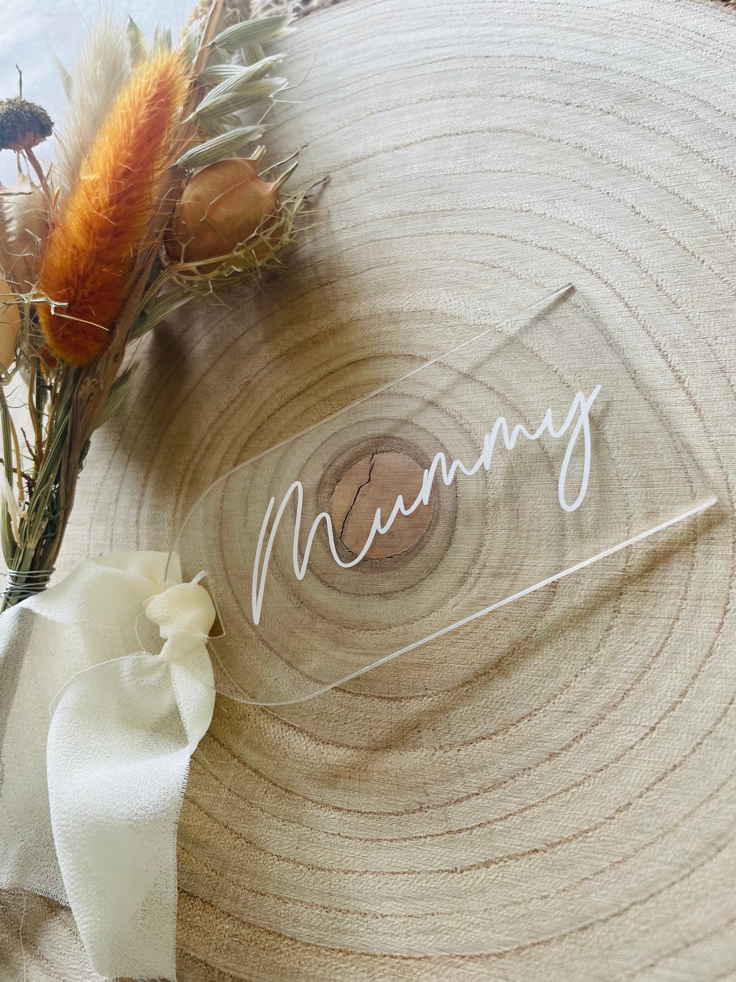Mum / Mummy Acrylic Gift Tag