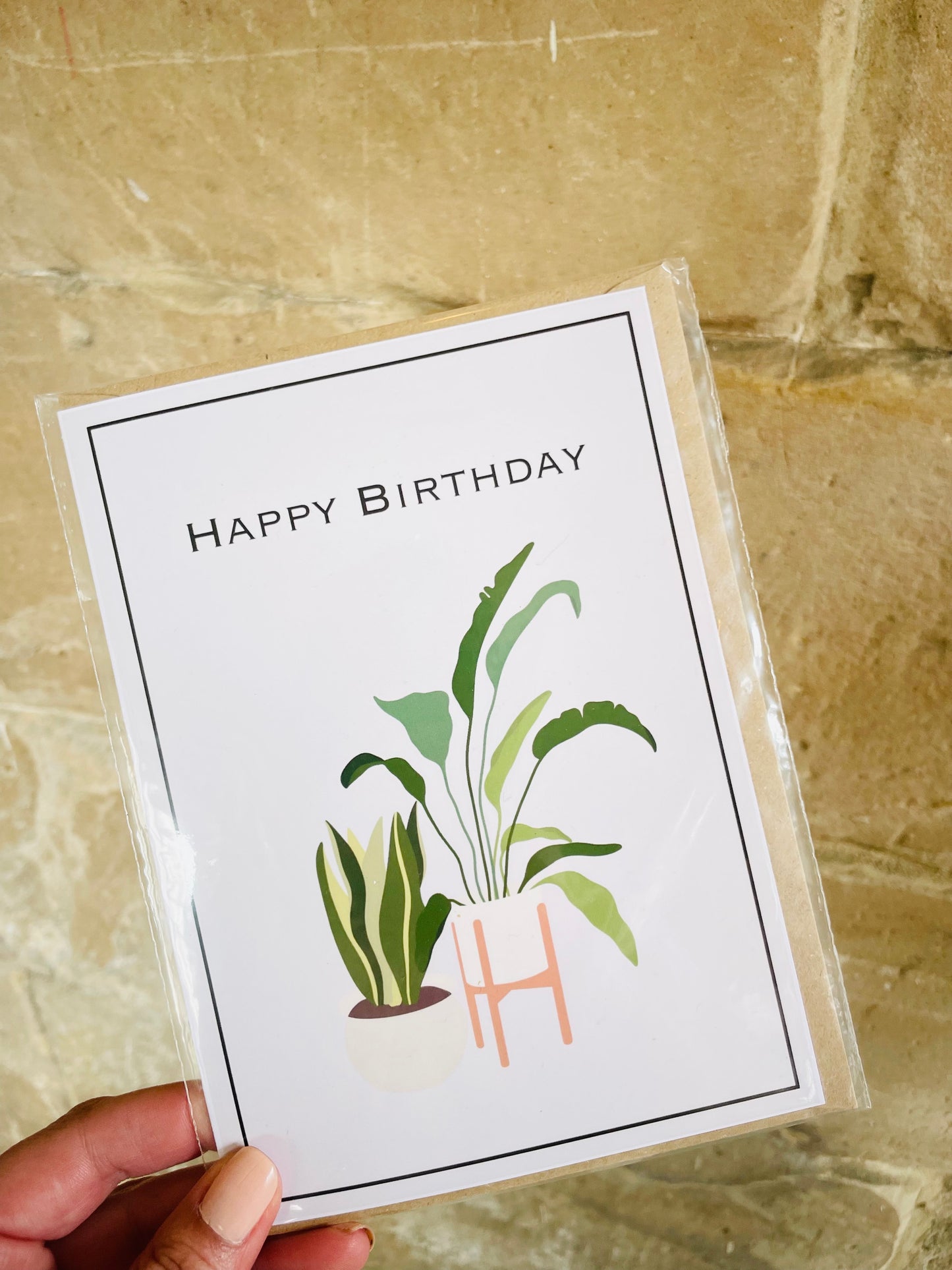 Happy Birthday Houseplants Greeting Card