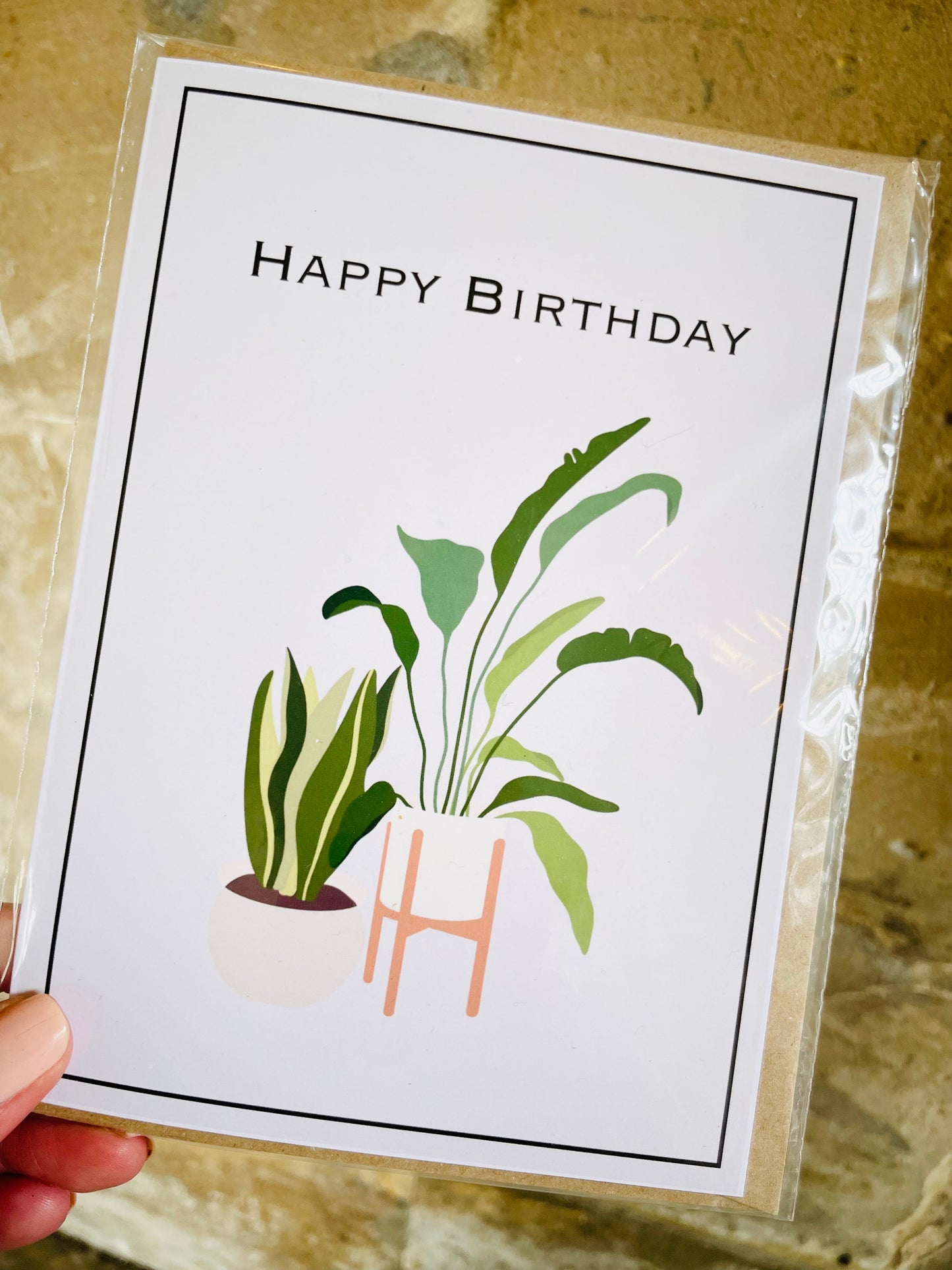 Happy Birthday Houseplants Greeting Card