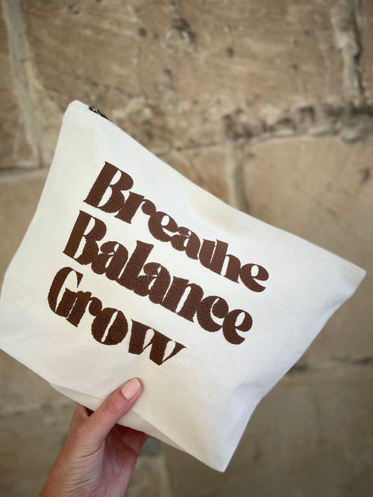 The Breathe. Balance. Grow. Bag (Cocoa)
